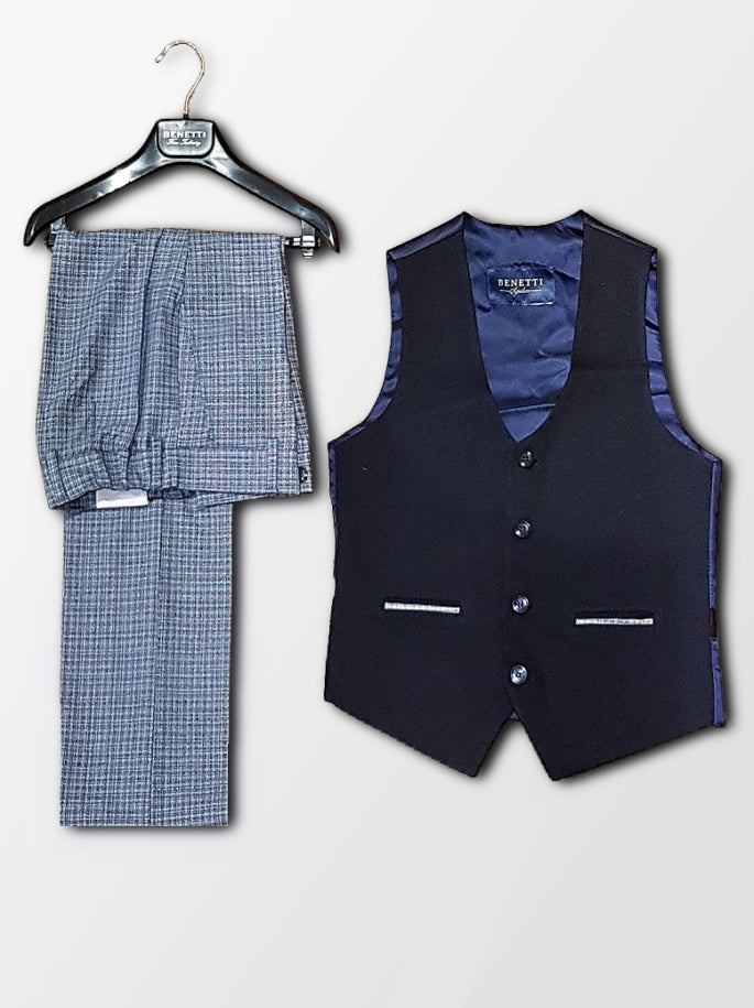 Benetti Boys 2-Piece Waistcoat Set