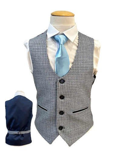 Benetti Boys Bruce Check Waistcoat