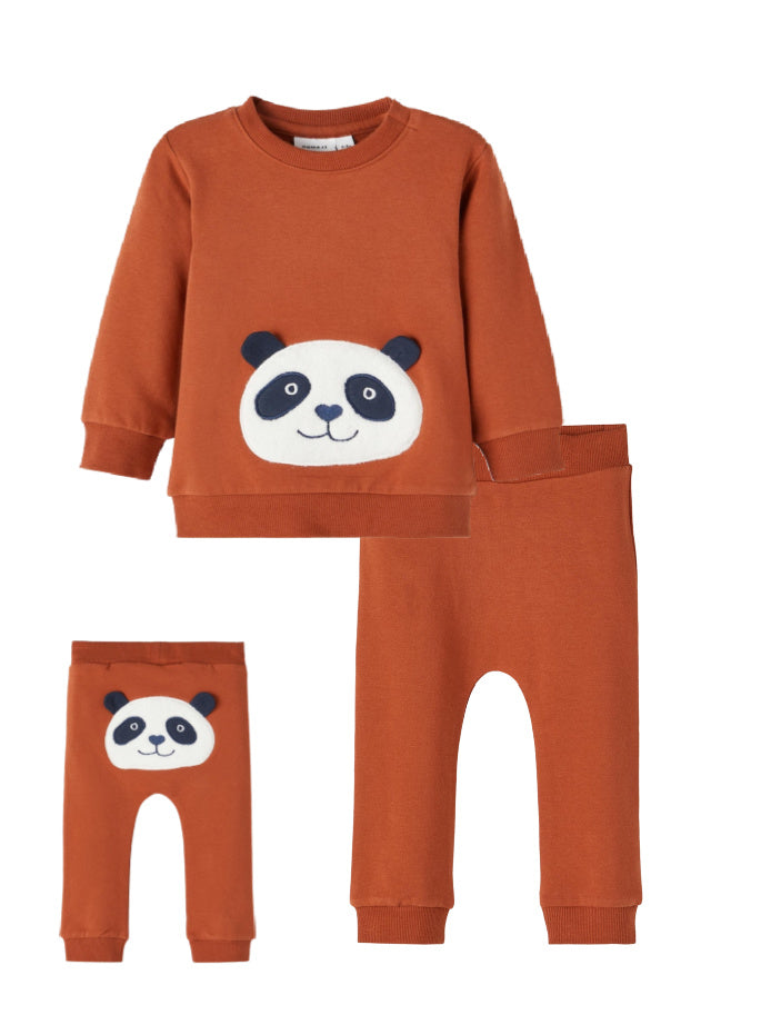 Name it Baby Boy 2-Piece Panda Bear Set