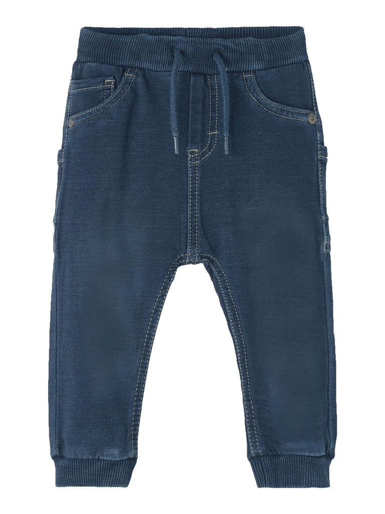 Baby Boy Dark Denim Sweat Jeans