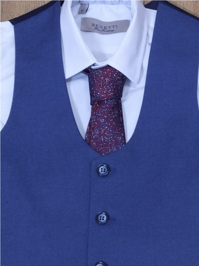 Benetti Boys Blue Waistcoat