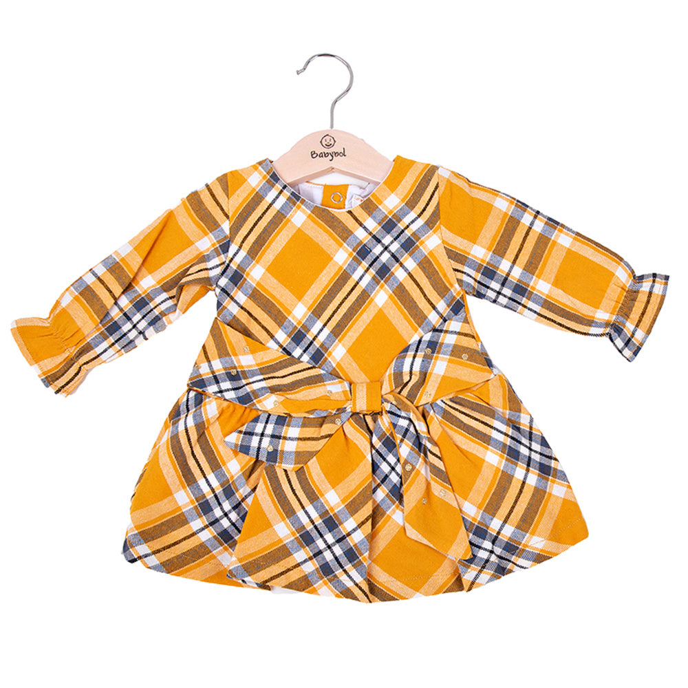 Baby Girl Long Sleeve Dress with Matching Tights