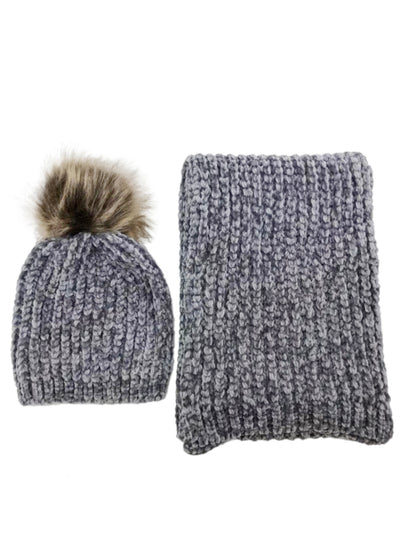 Pulse Hat and Scarf Box Set Grey