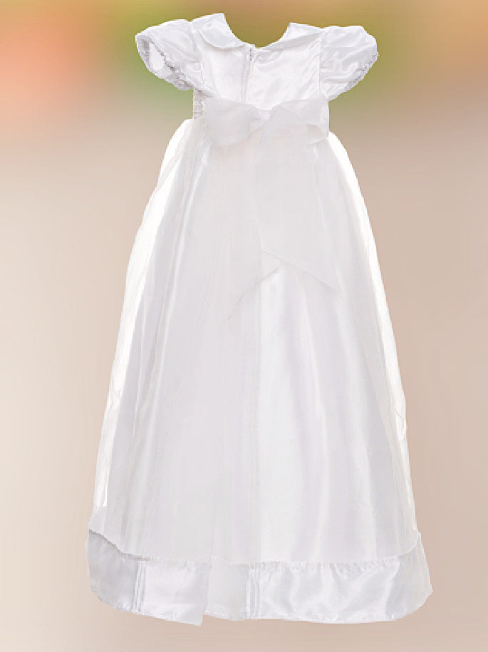 Sweetie Pie Christening Gown with Beaded Bodice