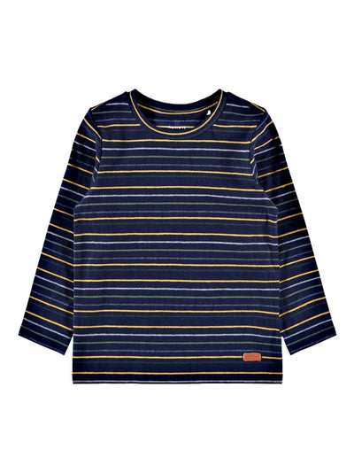 name it toddler boys navy striped long sleeve top