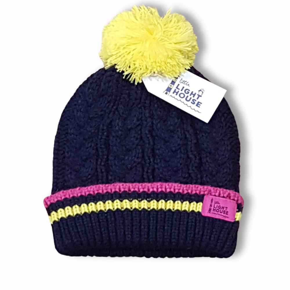Lighthouse Girls Cable Knitted Bobble Hat