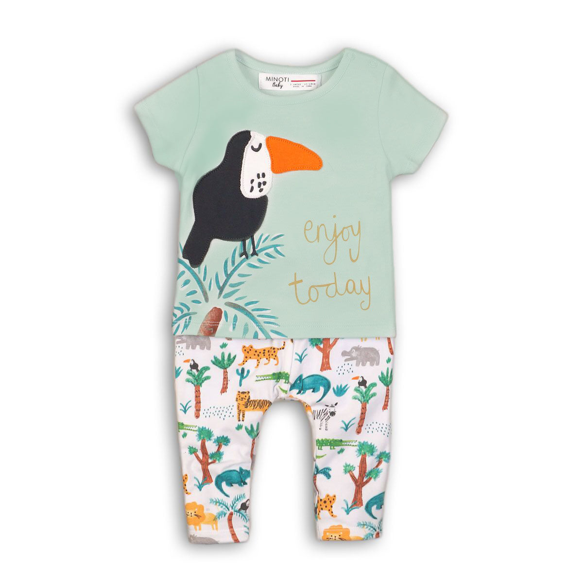 Jungle Theme Baby T-shirt and Pants