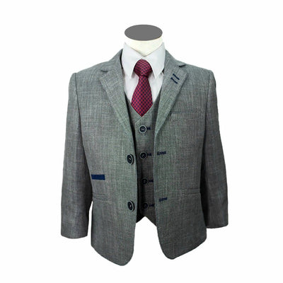 Boys 3-Piece Grey Suit for Communions