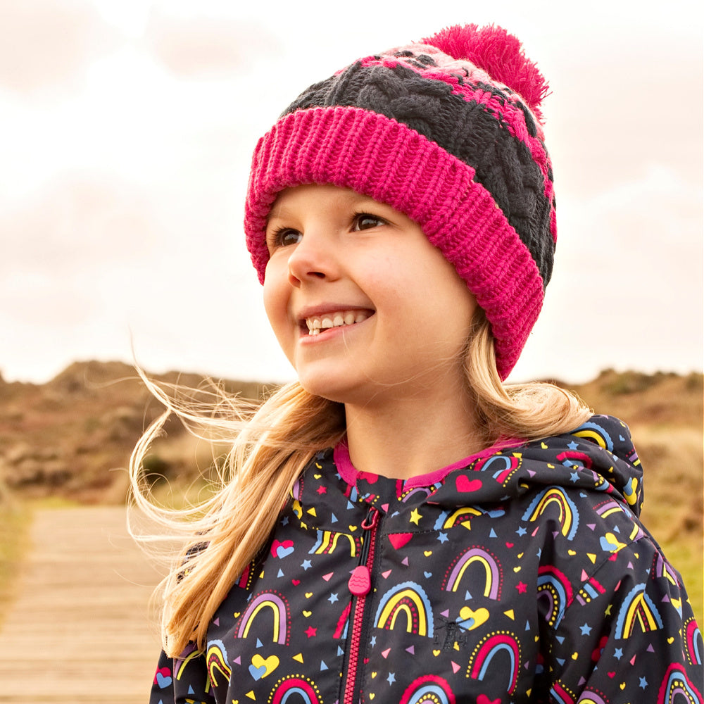 Lighthouse Girls Knitted Bobble Hat