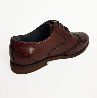 Boys Benetti George Wine Communion Shoes