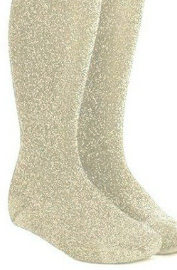Girls gold sparkly tights sale