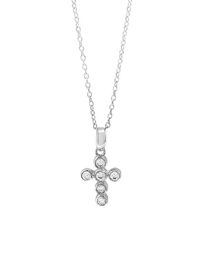 Absolute Kids Sterling Silver Cross and Chain - HCC108