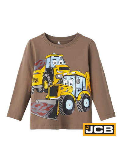 Boys JCB Tractor Long Sleeved Top