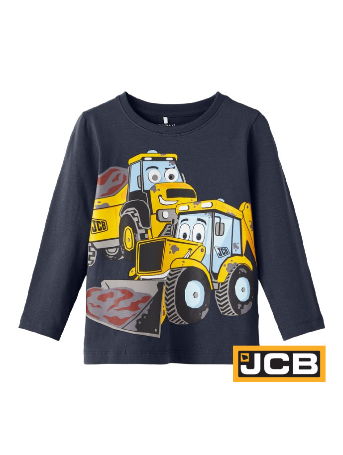 Boys JCB Tractor Long Sleeved Top