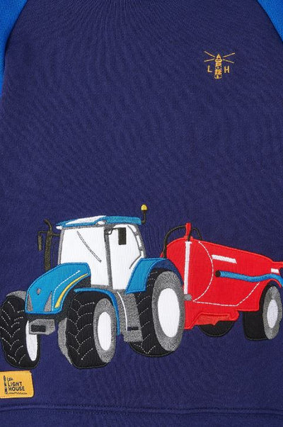 Lighthouse Boys Blue Tractor & Slurry Tank Hoodie