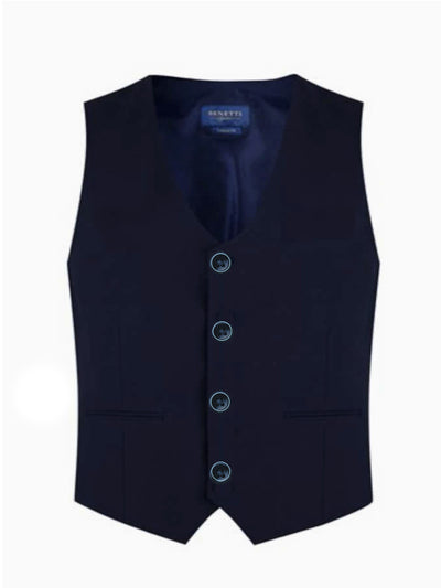 Benetti Boys James Navy Waistcoat