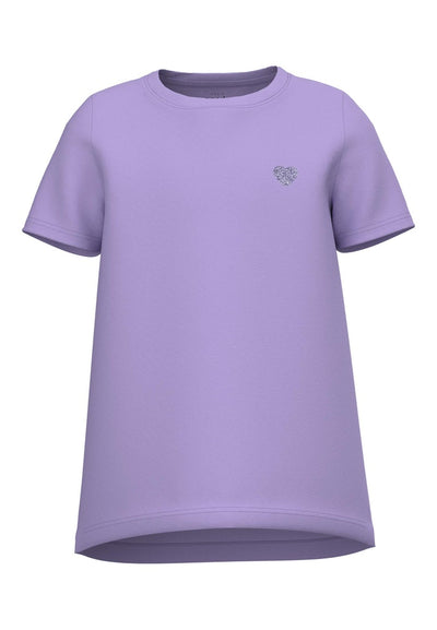 Name it Girls Short Sleeve Tee - Purple