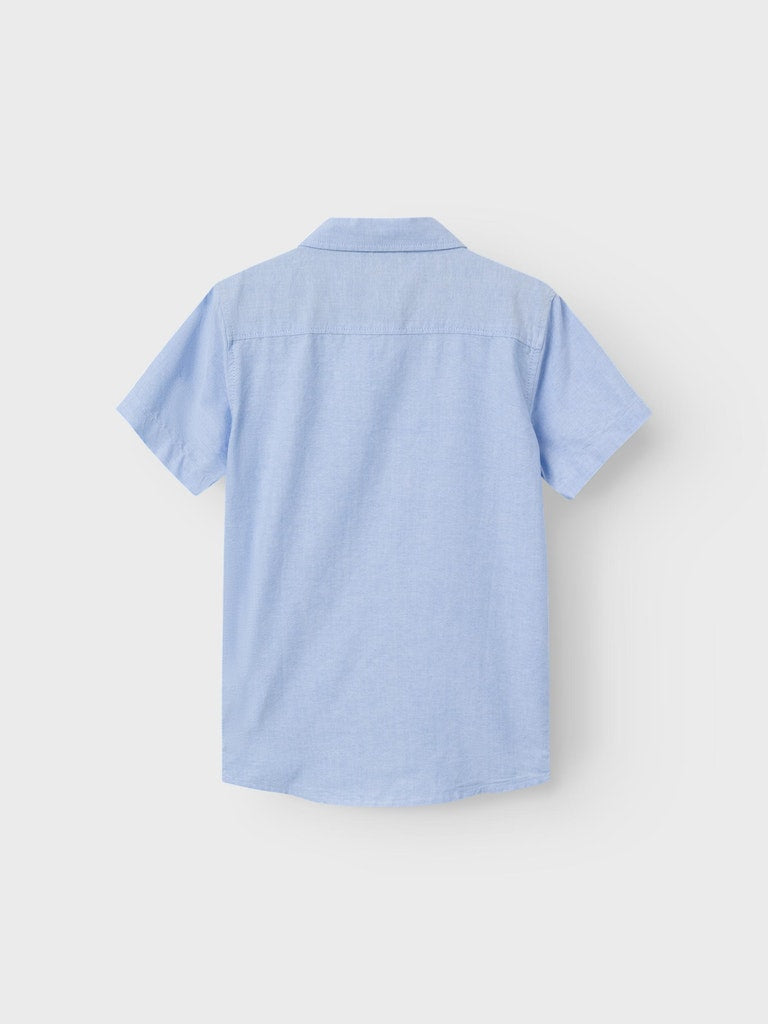 Name It Boys Short Sleeved Blue Shirt