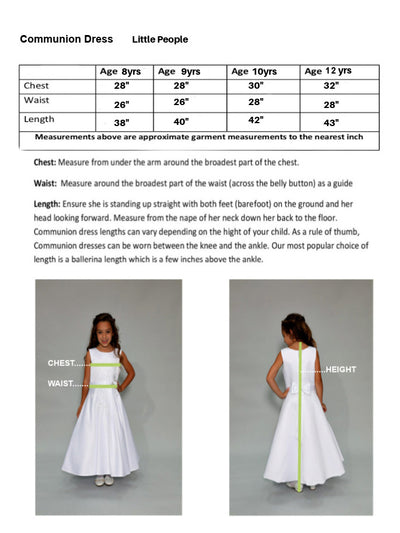 Girls Communion Dress 80712 DAISY by Little People