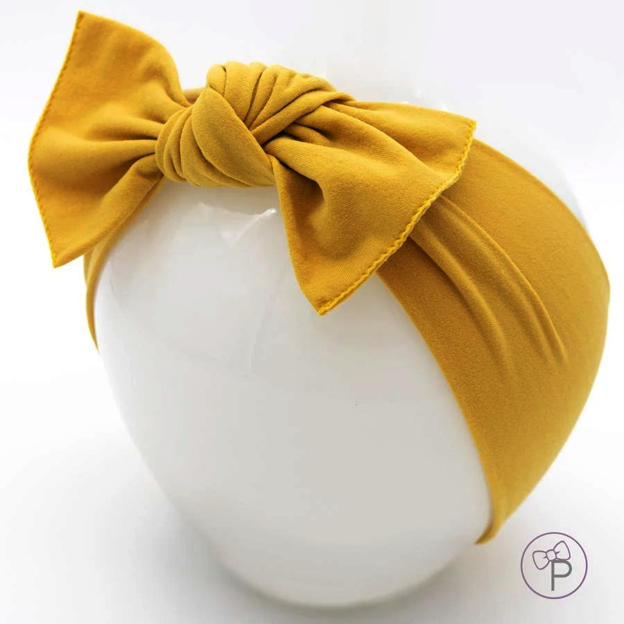 Little Bow Pip Mustard Pippa Bow Hairband