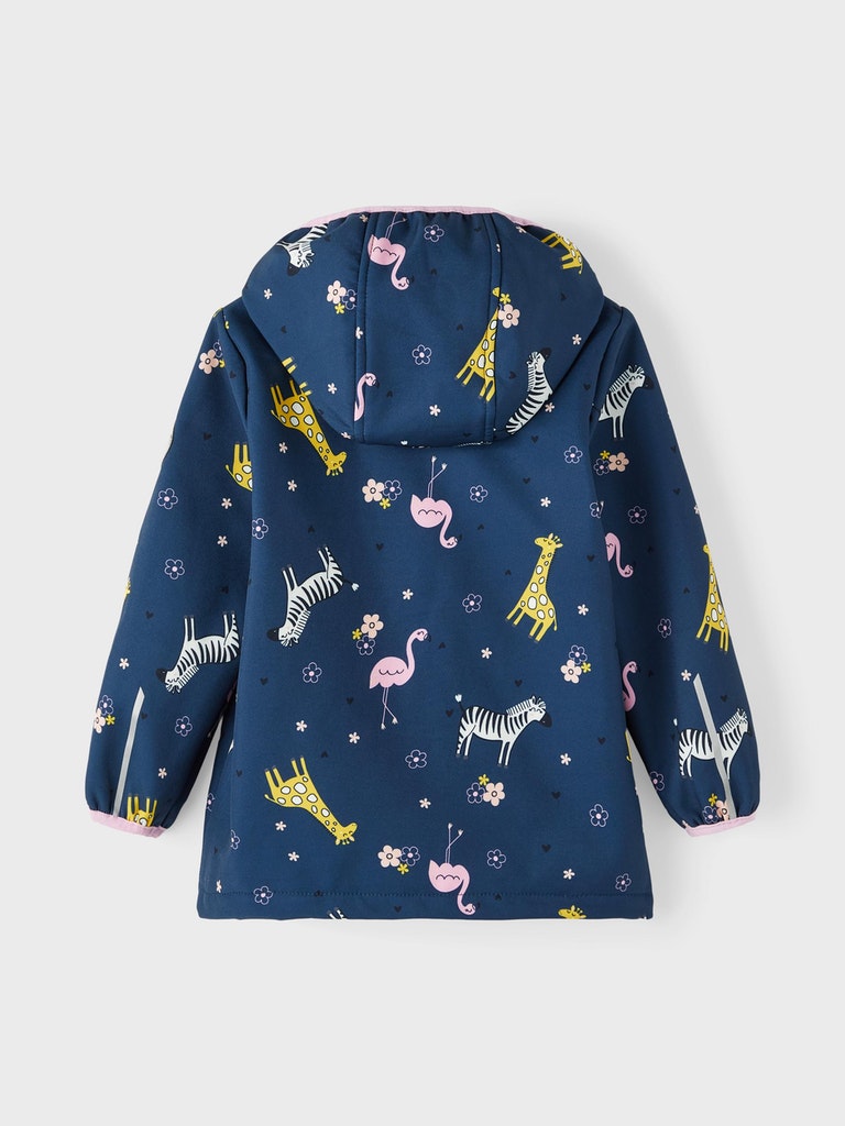 Name it Toddler Girls Animal Softshell Waterproof Jacket