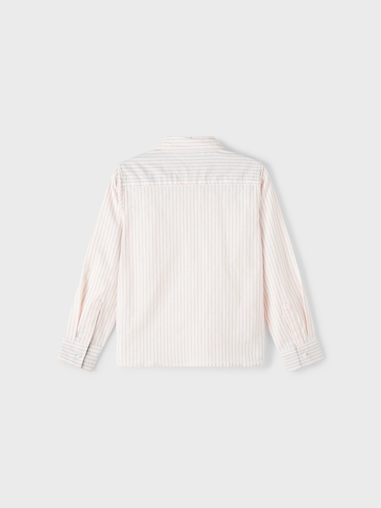 Name It Boys White Shirt - Peach Stripe