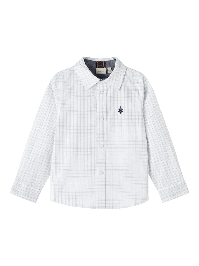 Name It Boys White Checked Shirt