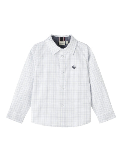 Name It Boys White Checked Shirt