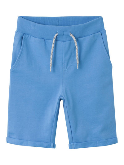 Name it Toddler Boys Blue Cotton Sweat Shorts - All Aboard