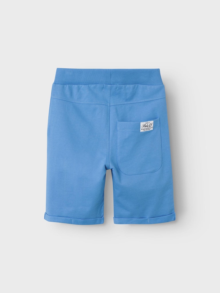 Name it Toddler Boys Blue Cotton Sweat Shorts - All Aboard