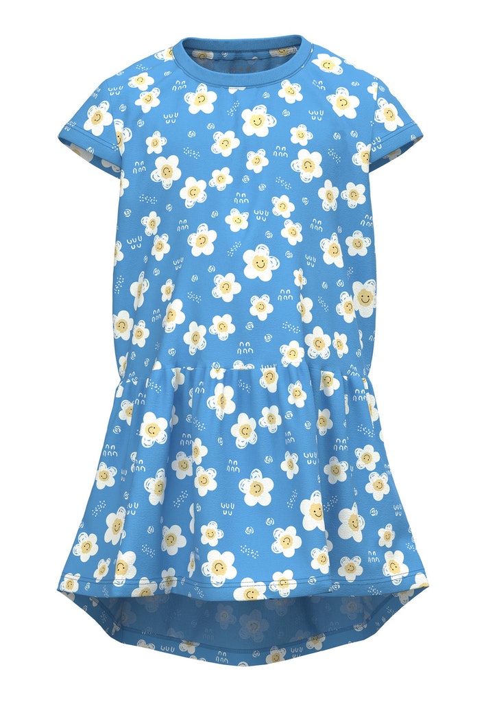 Name it Mini Girl Blue Floral Cotton Dress