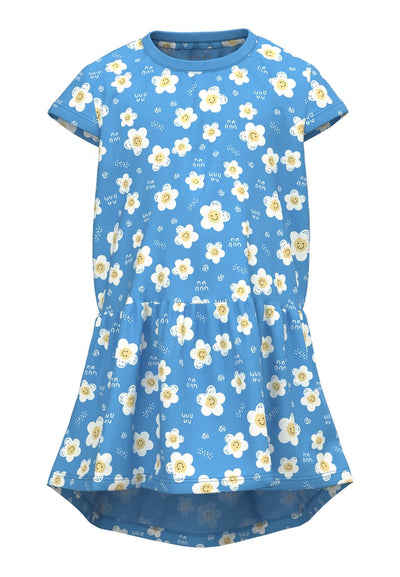 Name it Mini Girl Blue Floral Cotton Dress
