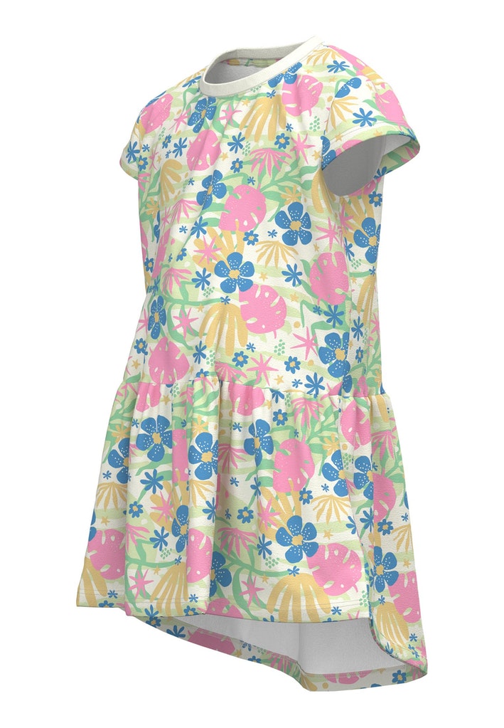 Name it Mini Girl Colourful Floral Cotton Dress