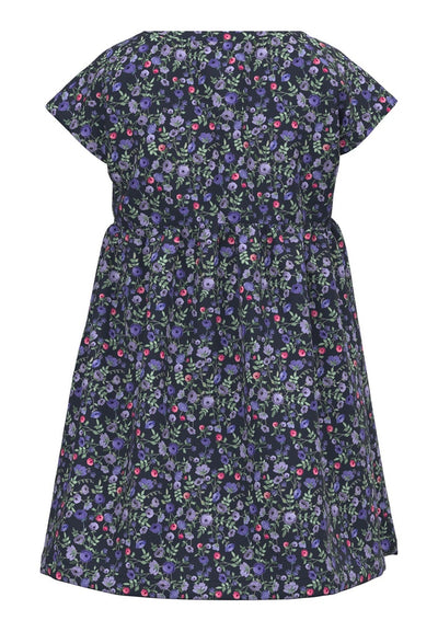 Name it Girls Floral Print Navy Dress
