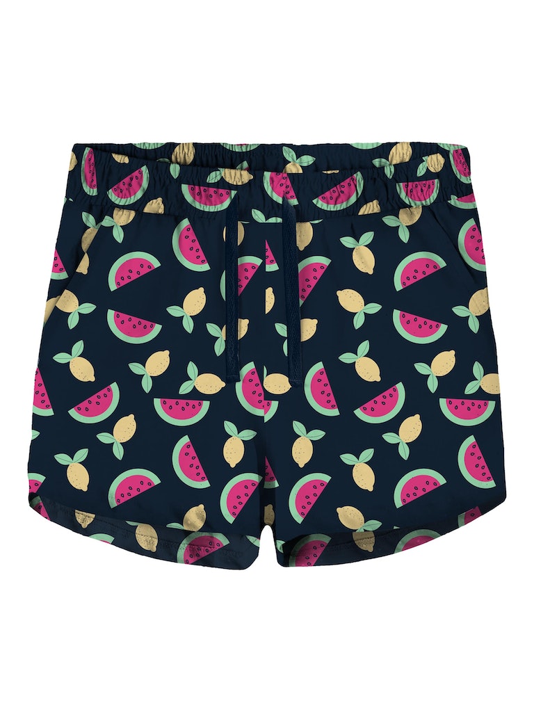 Name it Girls Cotton Print Shorts - Fruits