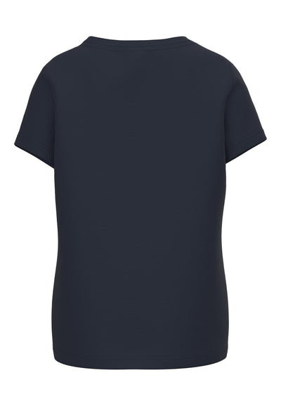 Name it Girls Short Sleeved Graphic Print T-Shirt - Navy