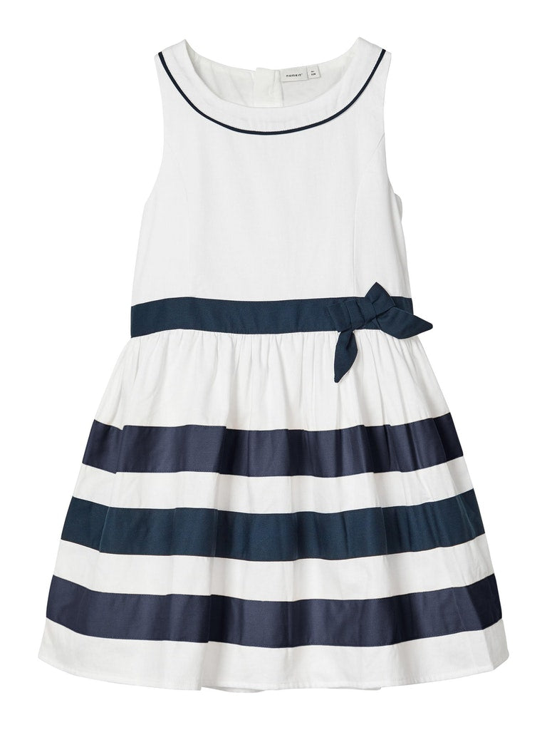 Name it Mini Girl Classic Dress - Navy Stripe