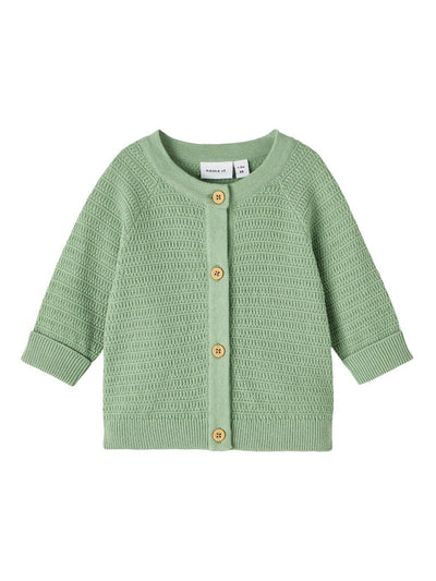 Name It Baby Boy 3-Piece Cardigan Set - Basil Green