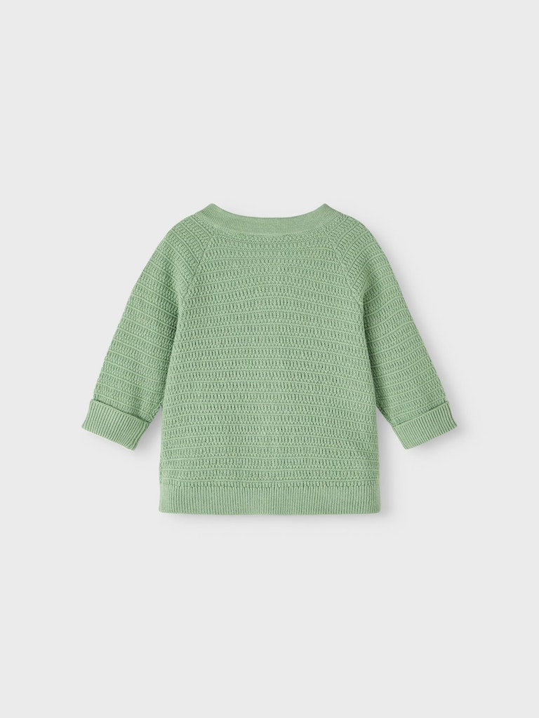 Name It Baby Boy 3-Piece Cardigan Set - Basil Green