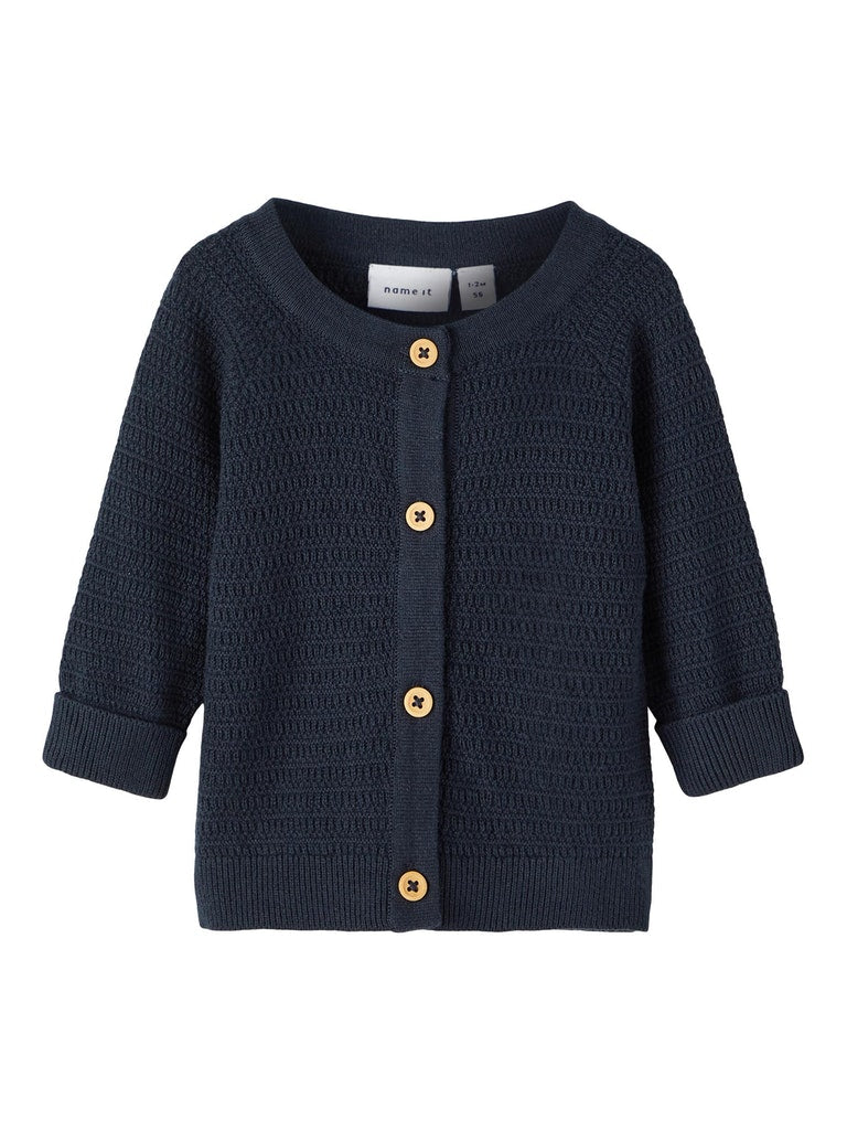 Name It Baby Boy Knitted Cardigan - Navy Blue