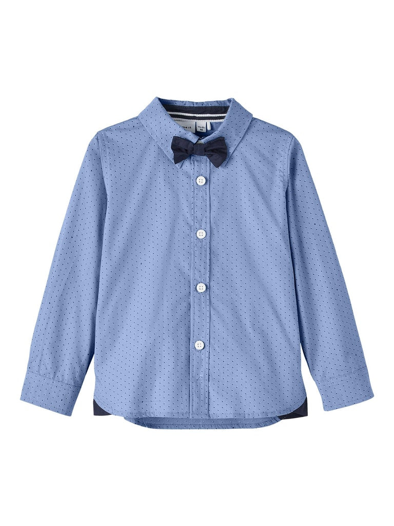 Name it Boys Cotton Shirt With Bow-Tie