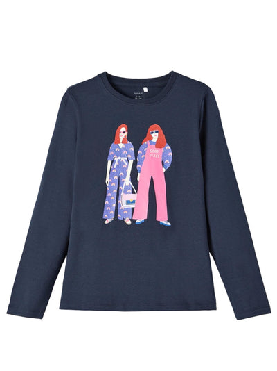 Name it Girls Long-Sleeved Graphic Top