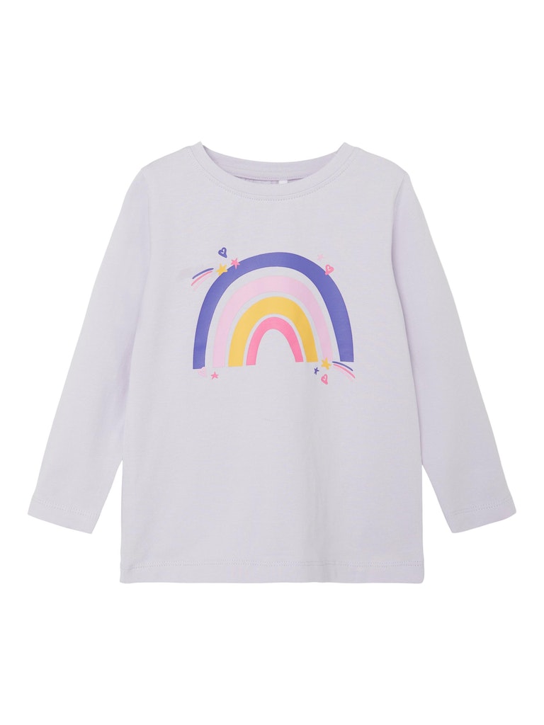 Name it Girl Long Sleeved Graphic Top - Rainbows