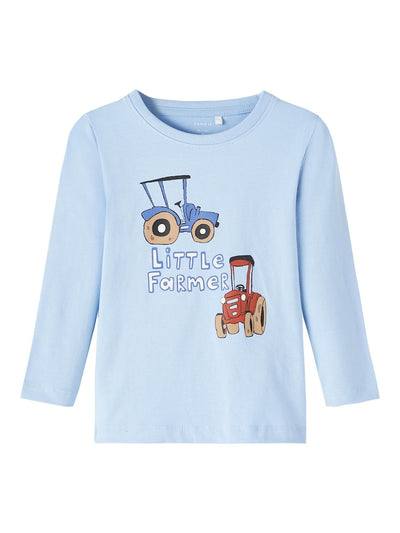 Name it Boys Little Farmer Print Long-Sleeved Top