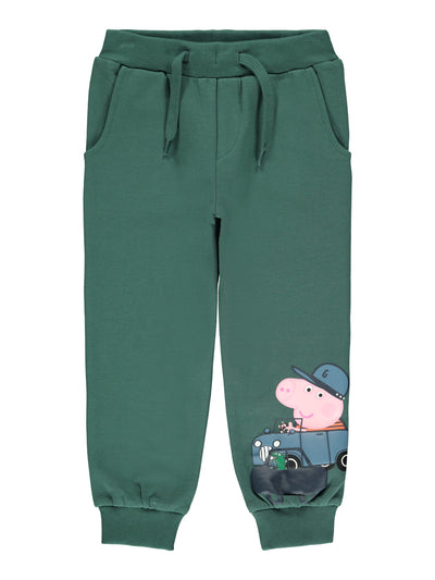 Name it Mini Boys Peppa Pig green sweat pants