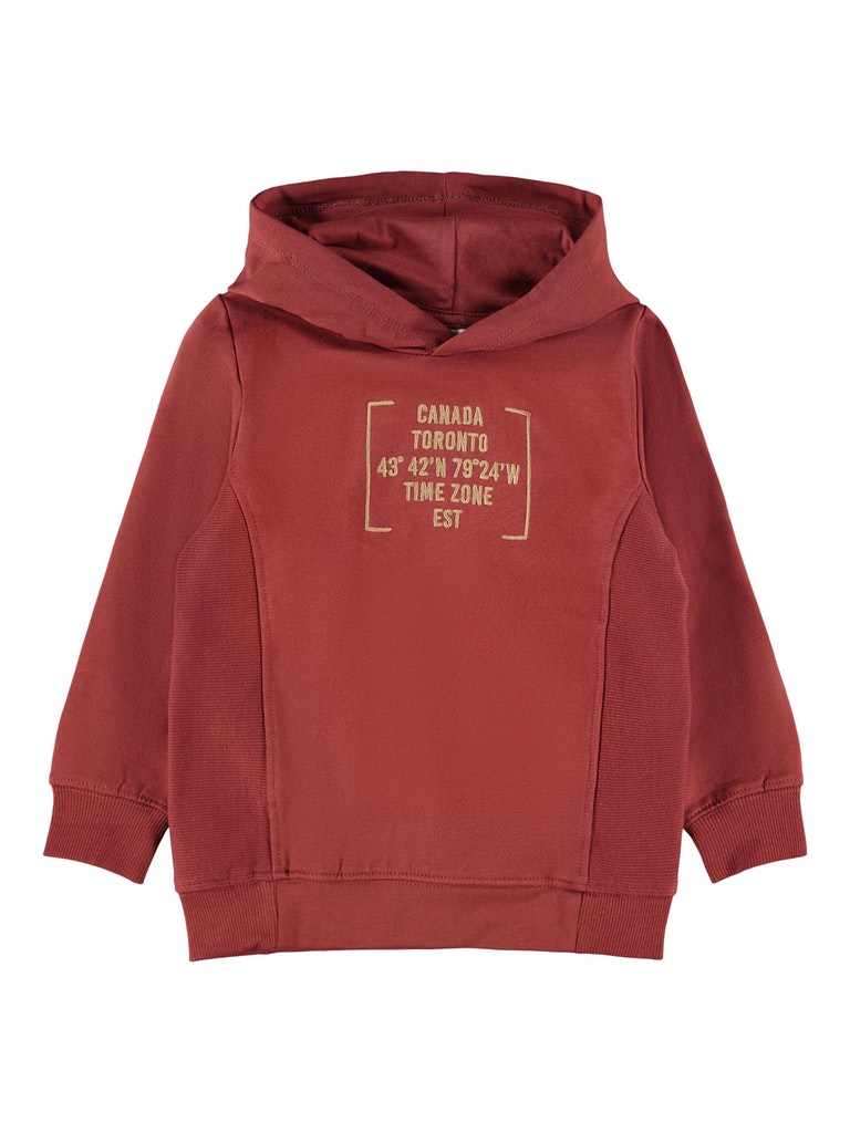 Name It Toddler Boy Hooded Sweat With Slogan