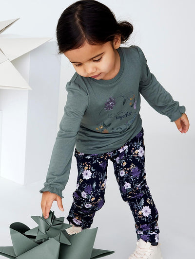 Name It Toddler Girls Floral Sweatpants