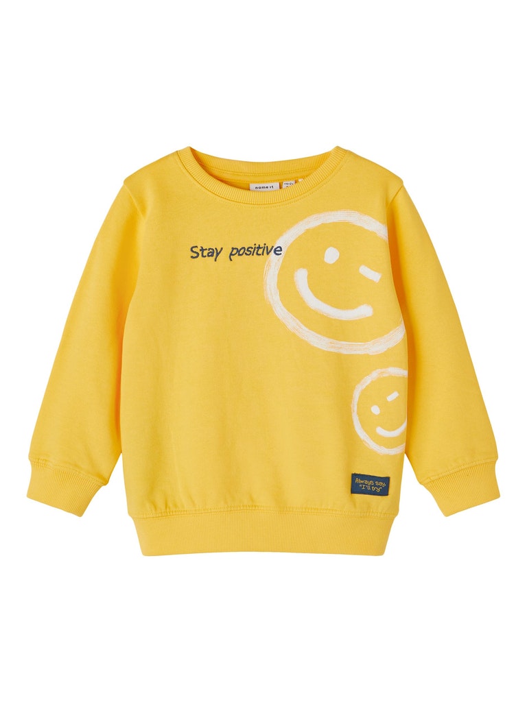 Name It Toddler Boys Cotton Smiley Sweatshirt