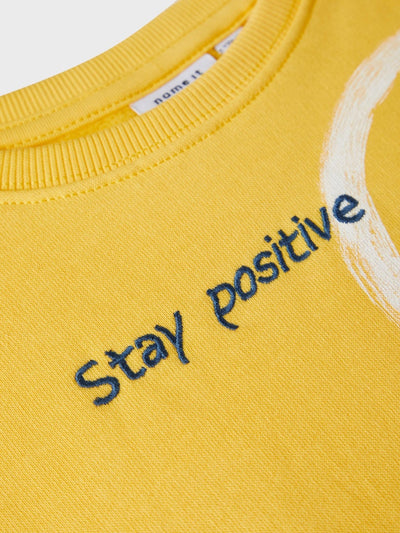 Name It Toddler Boys Cotton Smiley Sweatshirt