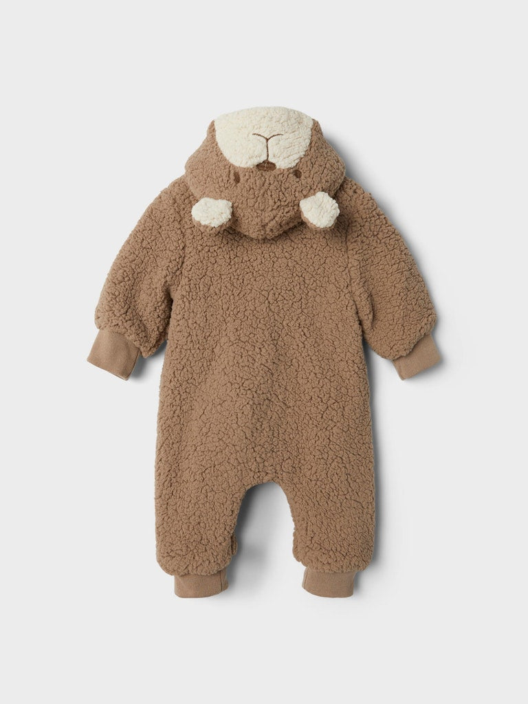 Name It Fleece Bear Onesie Outdoor Suit